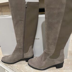 Marc Fisher Over the Knee Taupe Boots